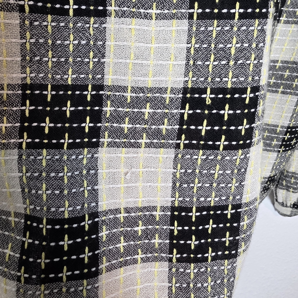 Anthropologie Pilcro Breezy Plaid Button Down Shirt Size Small - Picture 11 of 12